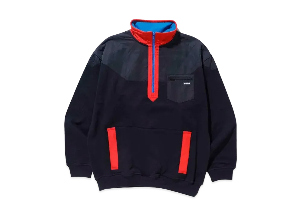XLARGE PANELED NYLON SWEAT XLARGE "Black"