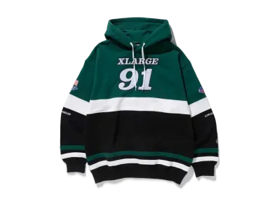 XLARGE TEAM PANELED HOODED SWEAT XLARGE "Green"
