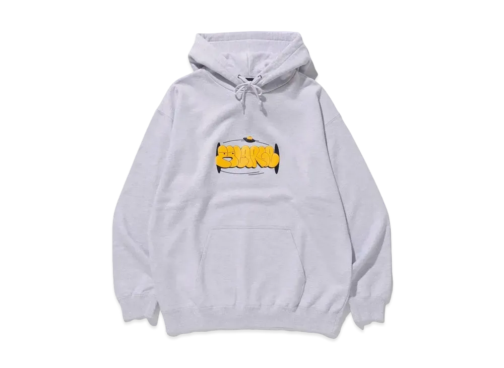 XLARGE GRAFFITI PIGMENT PULLOVER HOODED SWEAT "Ash"