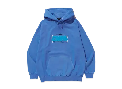 XLARGE GRAFFITI PIGMENT PULLOVER HOODED SWEAT "Blue"