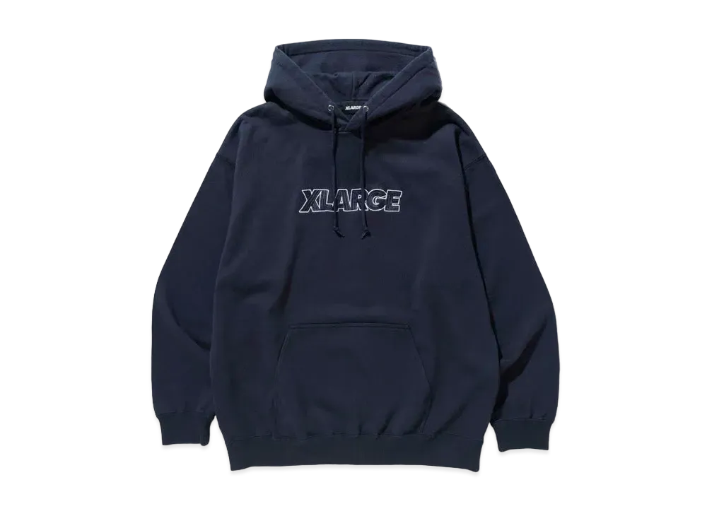 XLARGE STANDARD LOGO PULLOVER HOODED SWEAT "Navy"