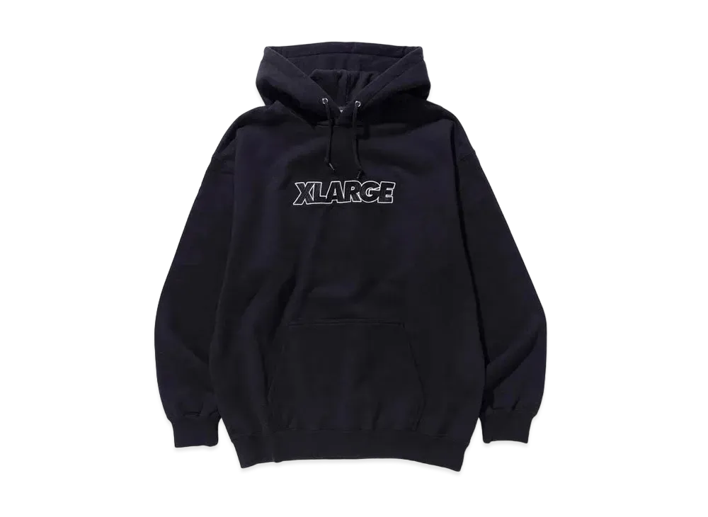 XLARGE STANDARD LOGO PULLOVER HOODED SWEAT "Black"