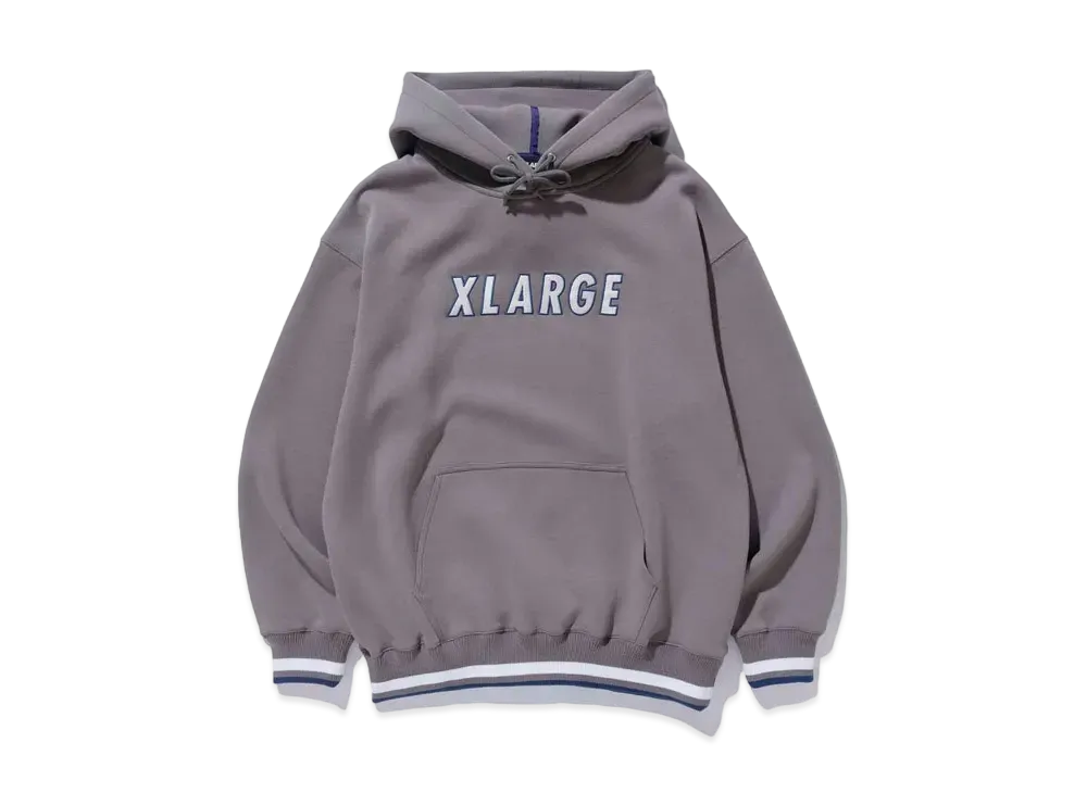 XLARGE TAPED PULLOVER HOODED SWEAT "Grey"