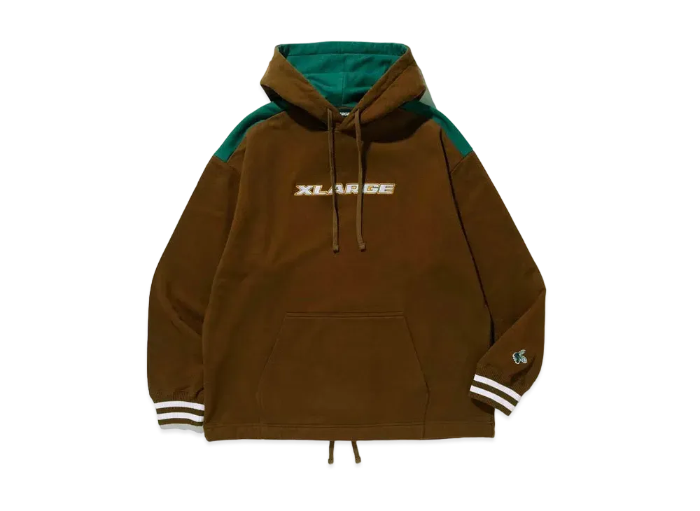 XLARGE COLOR SCHEMED PULLOVER HOODED SWEAT "Brown"