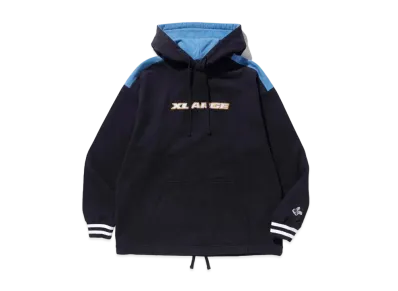 XLARGE COLOR SCHEMED PULLOVER HOODED SWEAT "Black"