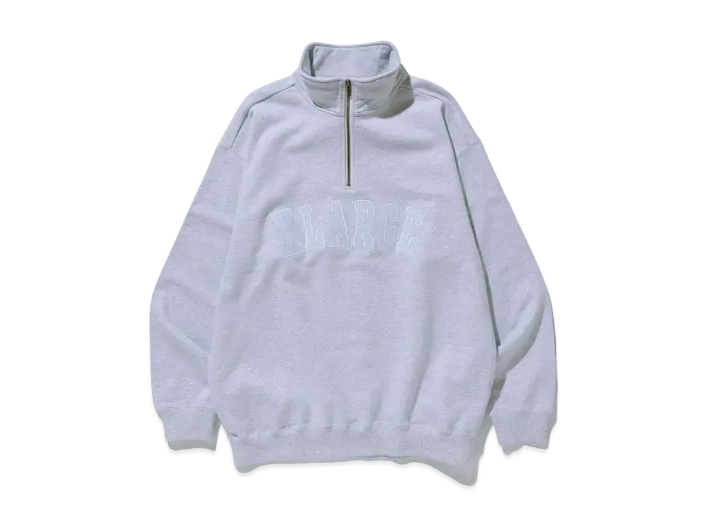 XLARGE HALF ZIP PULLOVER SWEAT "Ash"
