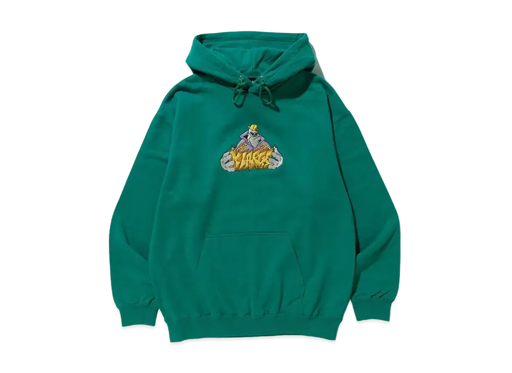 XLARGE LOGO CHAIN PULLOVER HOODED SWEAT "Green"