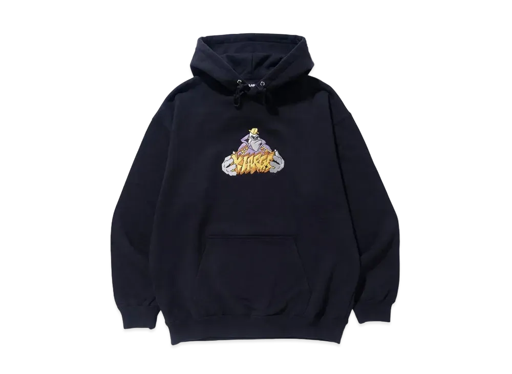 XLARGE LOGO CHAIN PULLOVER HOODED SWEAT "Black"