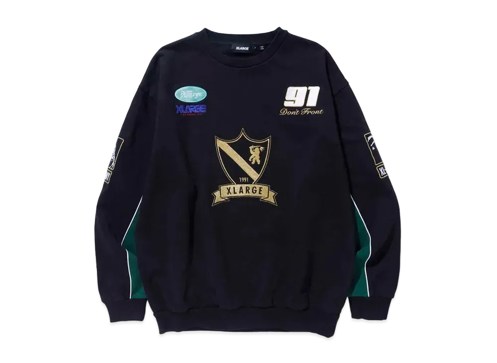 XLARGE PANEL CREW NECK SWEAT XLARGE "Black"