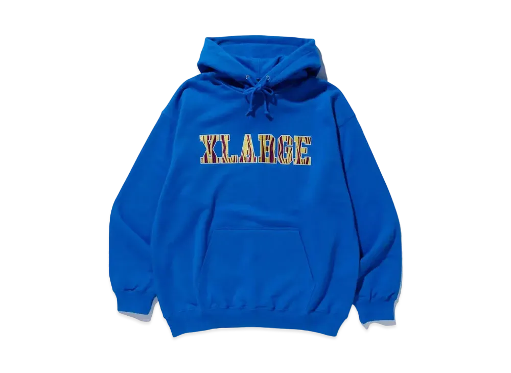 XLARGE EMBROIDERY ZEBRA LOGO HOODED SWEAT XLARGE "Blue"