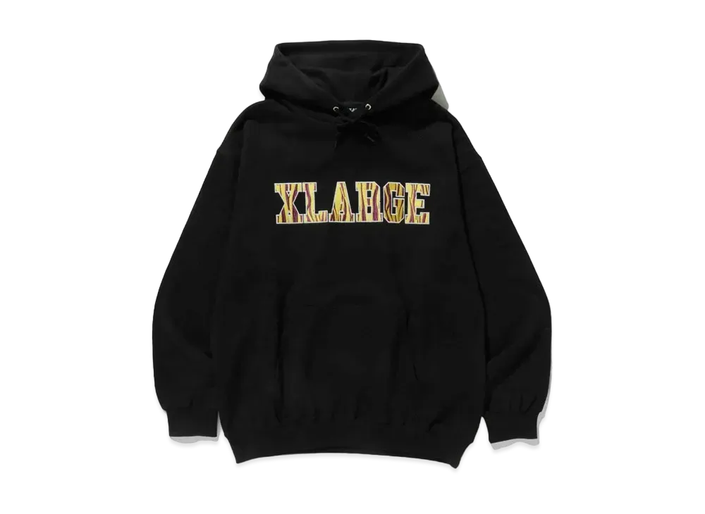 XLARGE EMBROIDERY ZEBRA LOGO HOODED SWEAT XLARGE "Black"