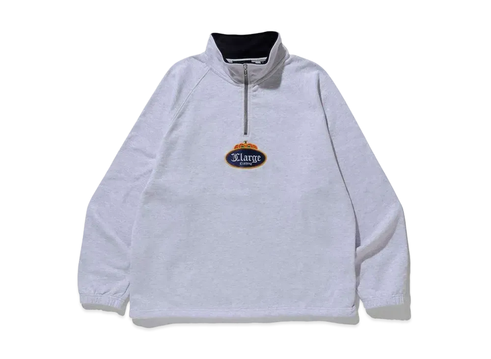 XLARGE CROWN HALF ZIP SWEAT XLARGE "Ash"