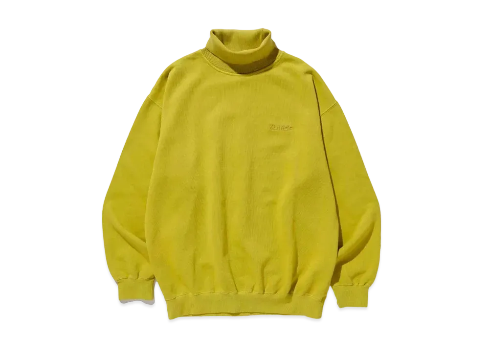 XLARGE PIGMENT HIGH-NECK SWEAT "Mustard"