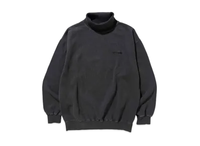 XLARGE PIGMENT HIGH-NECK SWEAT "Black"