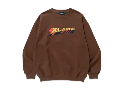 XLARGE 3D LOGO CREWNECK SWEAT "Brown"