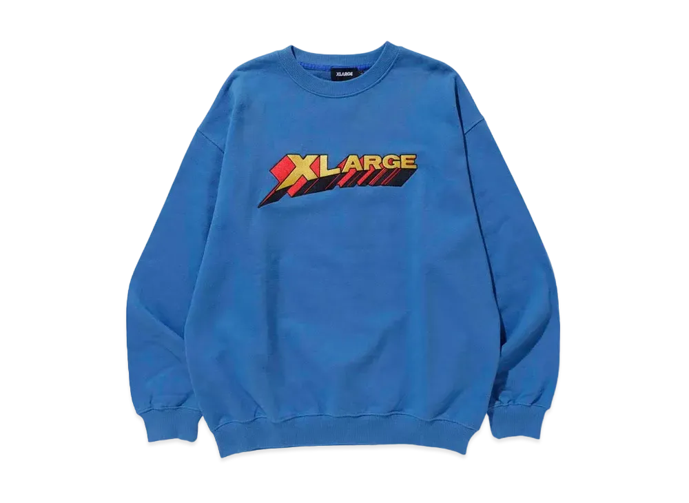 XLARGE 3D LOGO CREWNECK SWEAT "Blue"