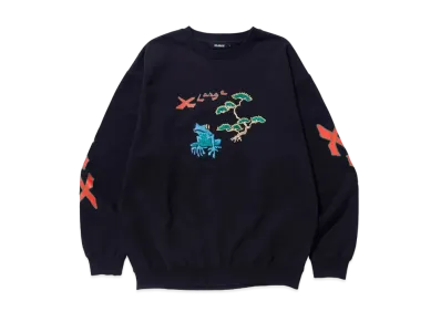 XLARGE BONSAI CREWNECK SWEAT XLARGE "Black"