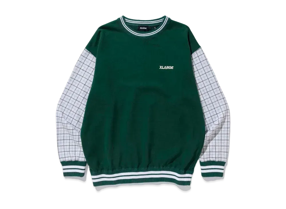 XLARGE STANDARD LOGO MIXED CREWNECK SWEAT XLARGE "Green"