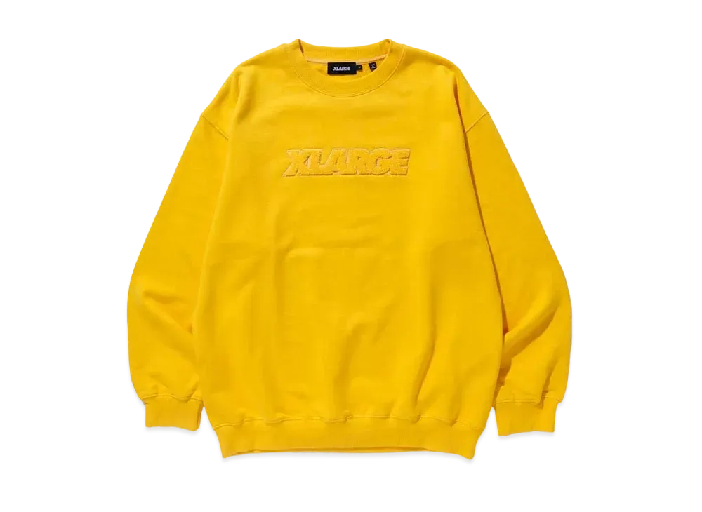 XLARGE EMBROIDERY STANDARD LOGO CREWNECK SWEAT XLARGE "Yellow"