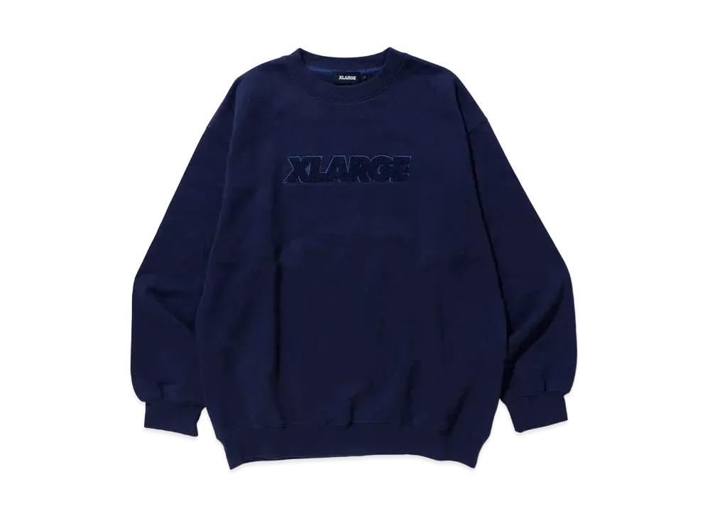XLARGE EMBROIDERY STANDARD LOGO CREWNECK SWEAT XLARGE "Navy"