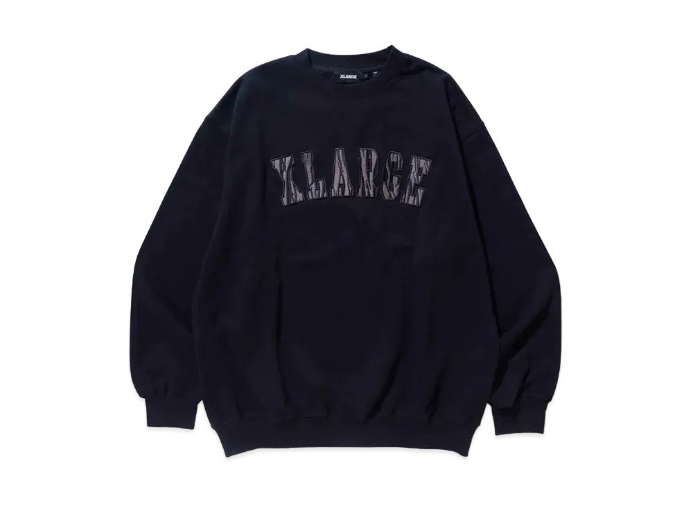 XLARGE EMBROIDERY ZEBRA LOGO CREW NECK SWEAT XLARGE "Black"