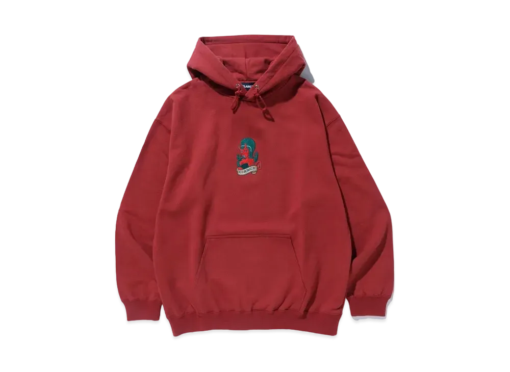 XLARGE DEVIL PULLOVER HOODED SWEAT "Burgundy"