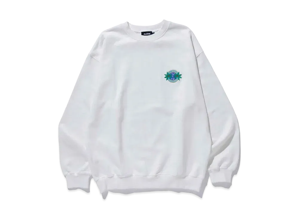 XLARGE HOLIDAY CREWNECK SWEAT "White"