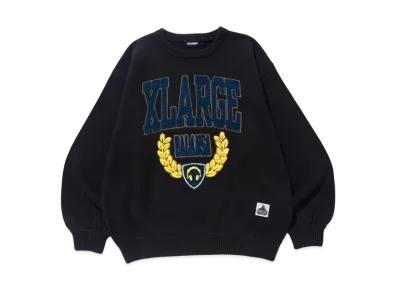 XLARGE x BALANSA CREWNECK KNIT "Black"
