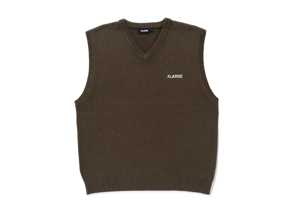 XLARGE STANDARD LOGO KNITVEST "Brown"