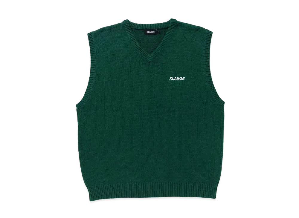 XLARGE STANDARD LOGO KNITVEST "Green"