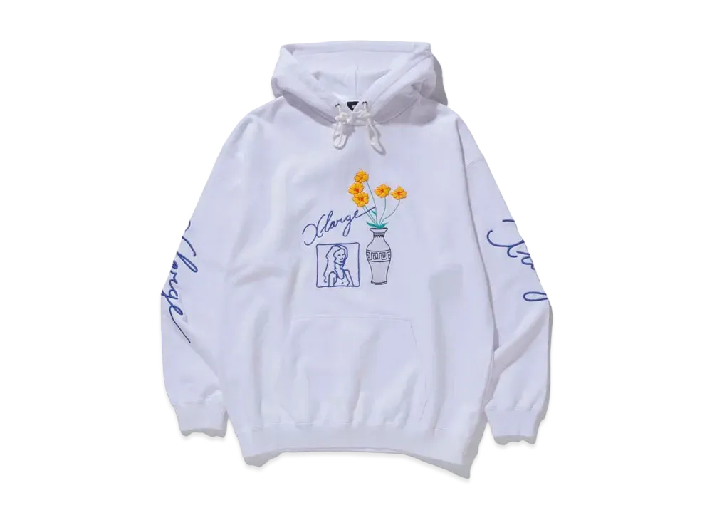 XLARGE FLOWER VASE PULLOVER HOODED SWEAT XLARGE "White"