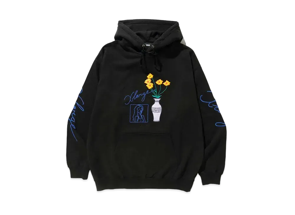 XLARGE FLOWER VASE PULLOVER HOODED SWEAT XLARGE "Black"