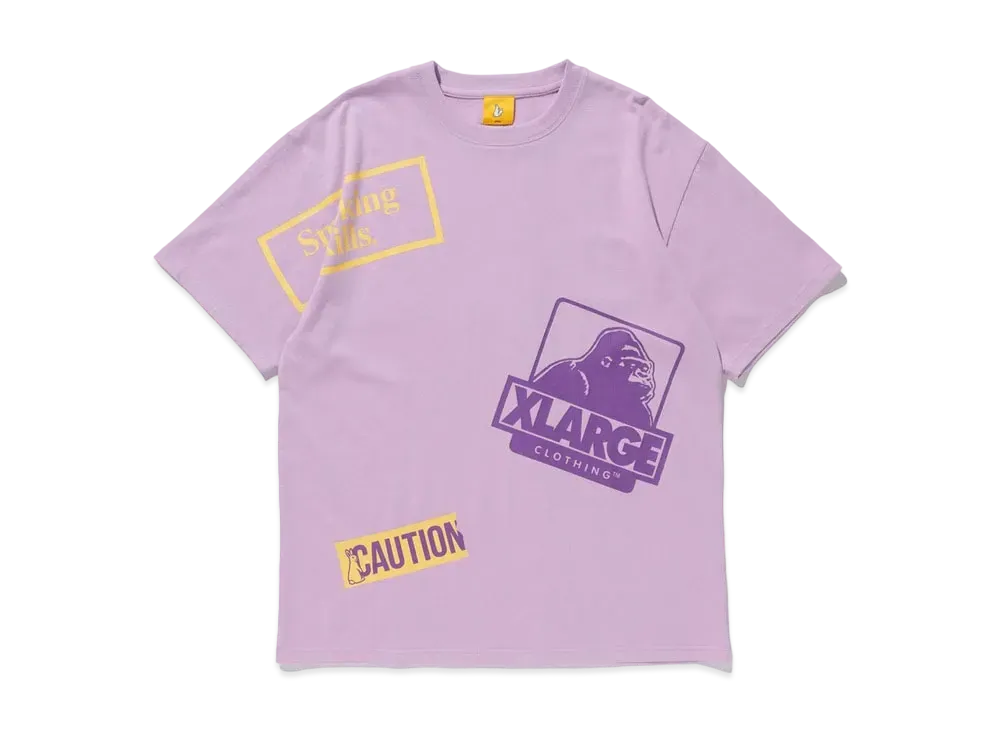 XLARGE x FR2 S/S TEE RANDOM LOGO "Purple"