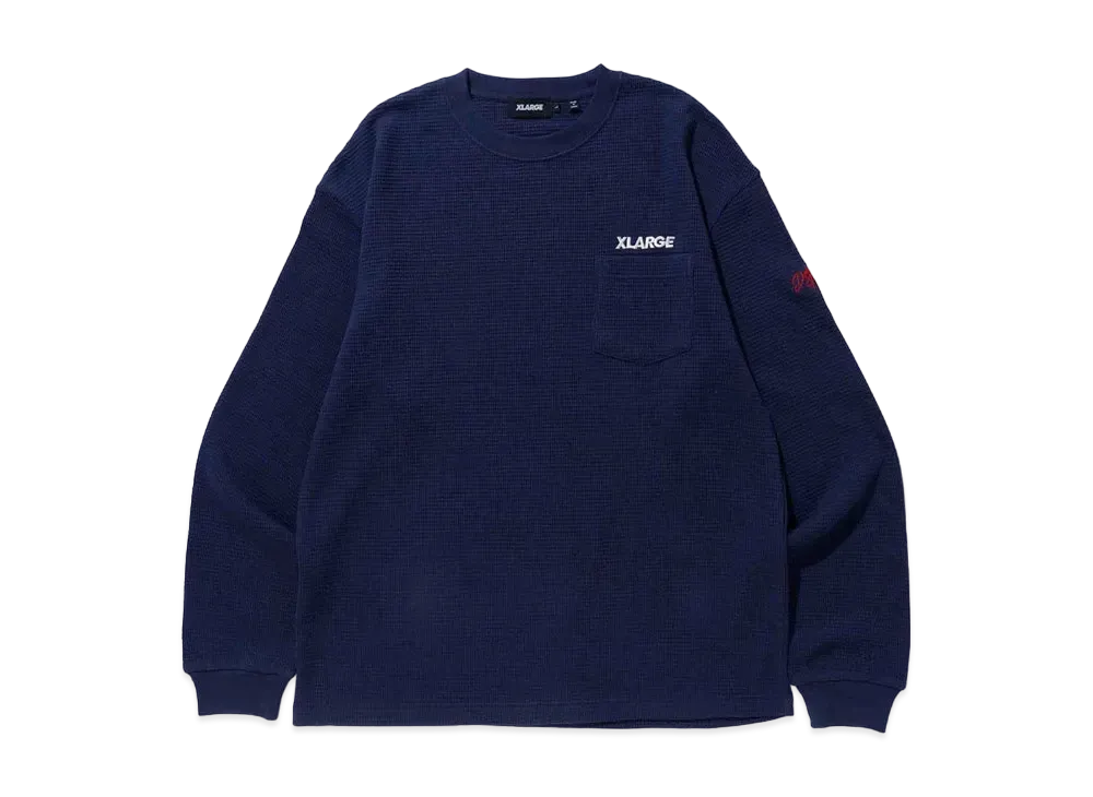 XLARGE THERMAL L/S POCKET TEE XLARGE "Navy"