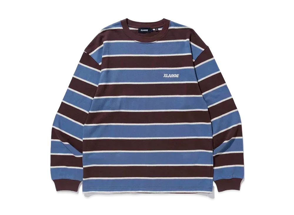 XLARGE STANDARD LOGO L/S STRIPE TEE XLARGE "White"