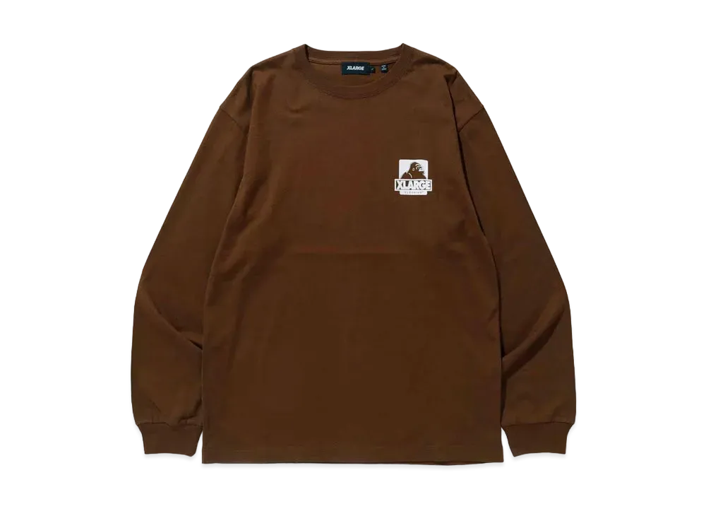 XLARGE OG L/S TEE "Brown"