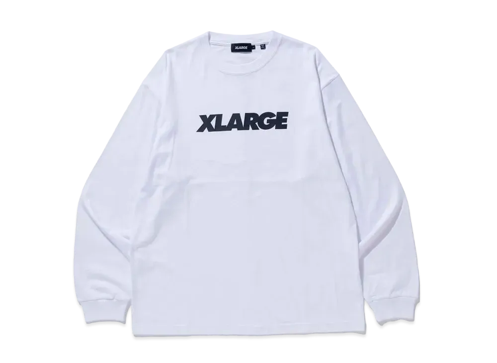 XLARGE STANDARD LOGO L/S TEE XLARGE "White"