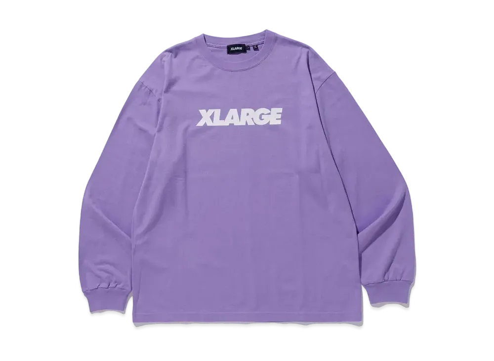 XLARGE STANDARD LOGO L/S TEE XLARGE "Purple"