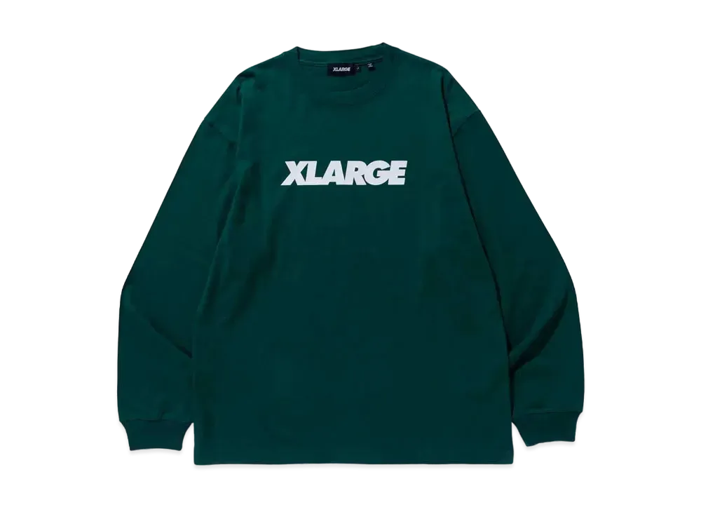 XLARGE STANDARD LOGO L/S TEE XLARGE "Green"