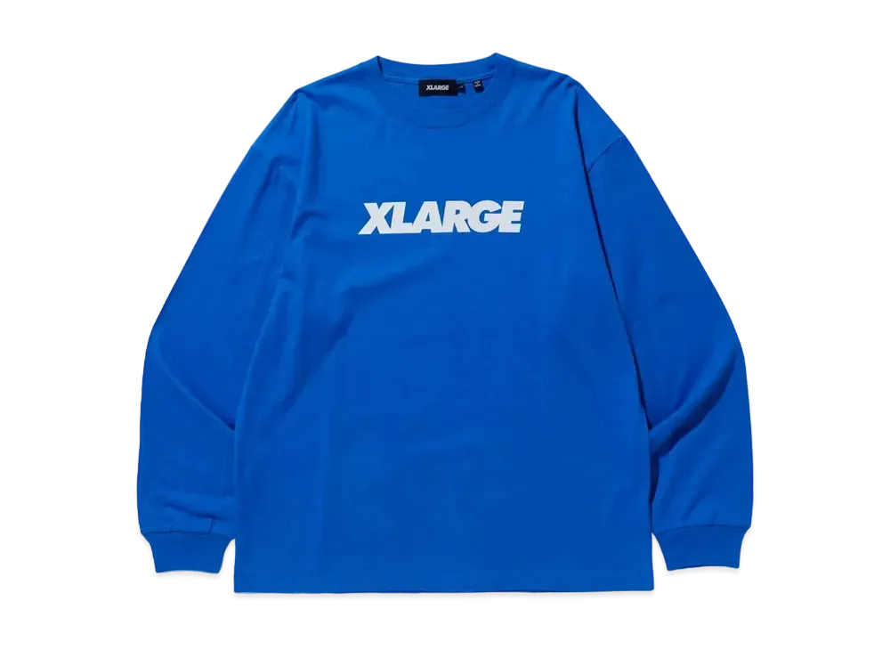 XLARGE STANDARD LOGO L/S TEE XLARGE "Blue"