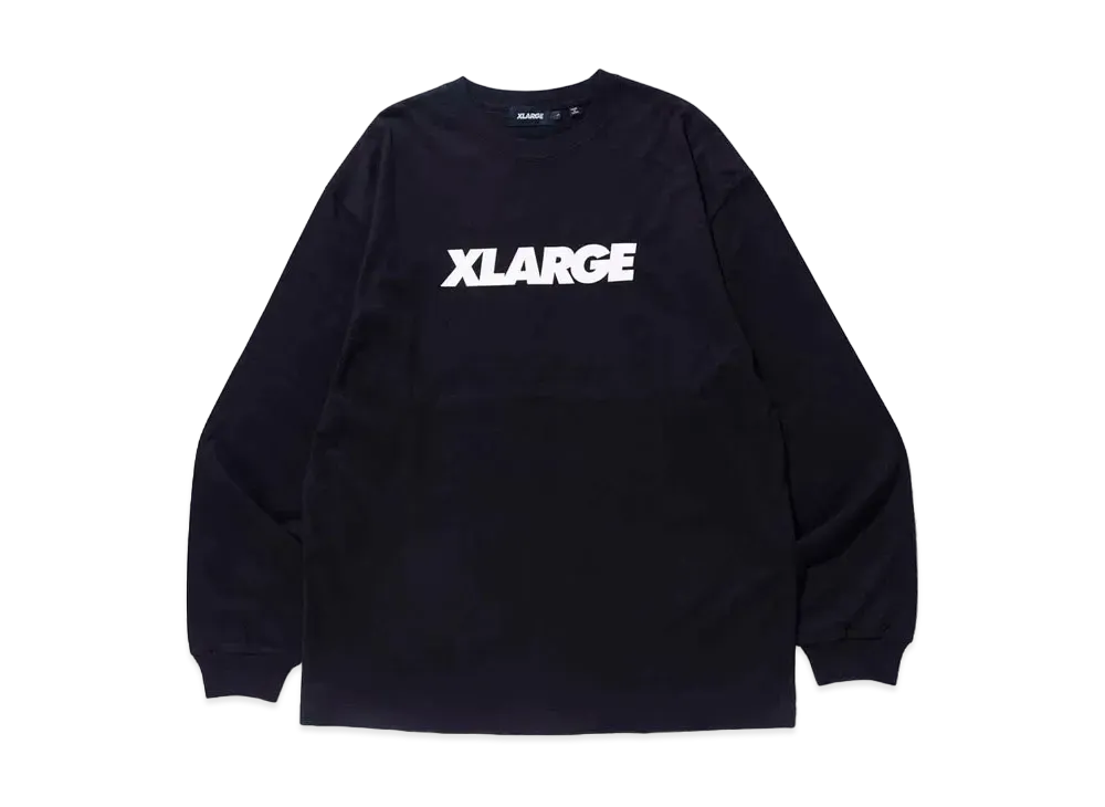 XLARGE STANDARD LOGO L/S TEE XLARGE "Black"