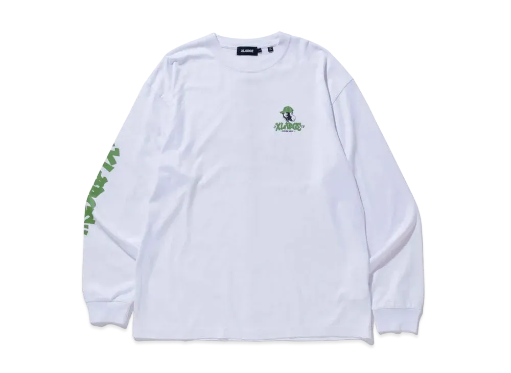 XLARGE TAGGING LOGO L/S TEE XLARGE "White"