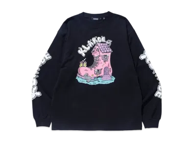 XLARGE BOOTS HOUSE L/S TEE XLARGE "Black"