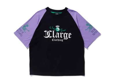 XLARGE 2TONE RAGLAN H/S TEE XLARGE "Black"