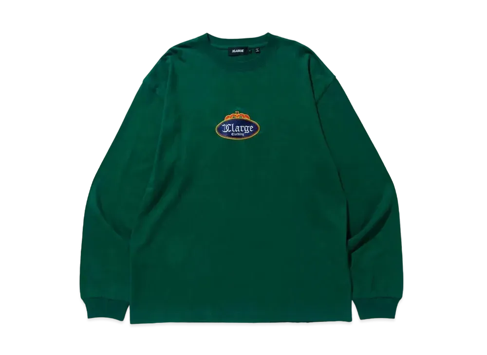 XLARGE CROWN L/S TEE XLARGE "Green"
