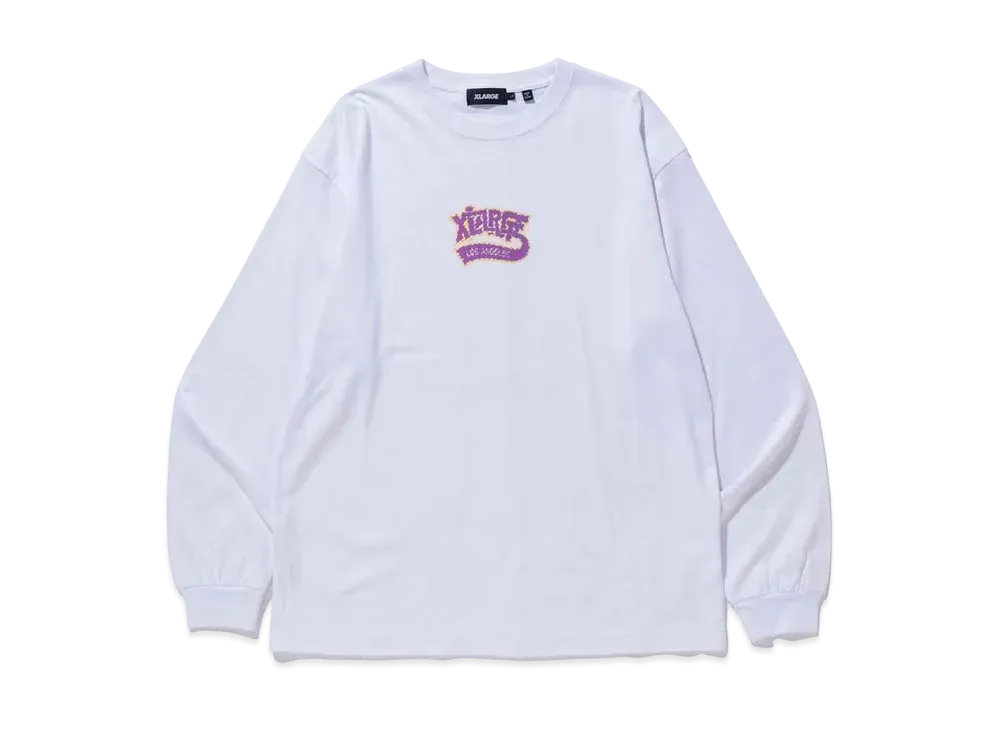 XLARGE XL HOLOGRAM LOGO L/S TEE XLARGE "White"