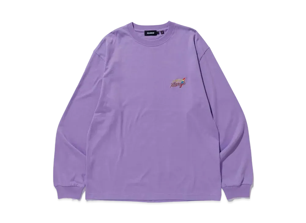 XLARGE PARROT L/S TEE XLARGE "Purple"