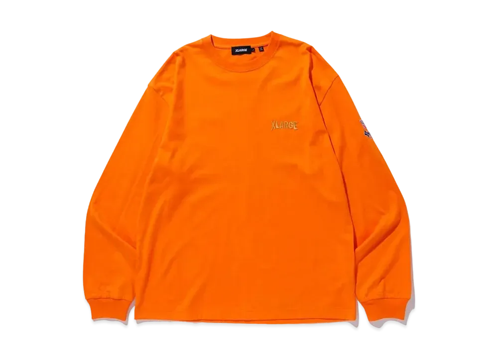 XLARGE CONSTRUCTION L/S TEE XLARGE "Orange"