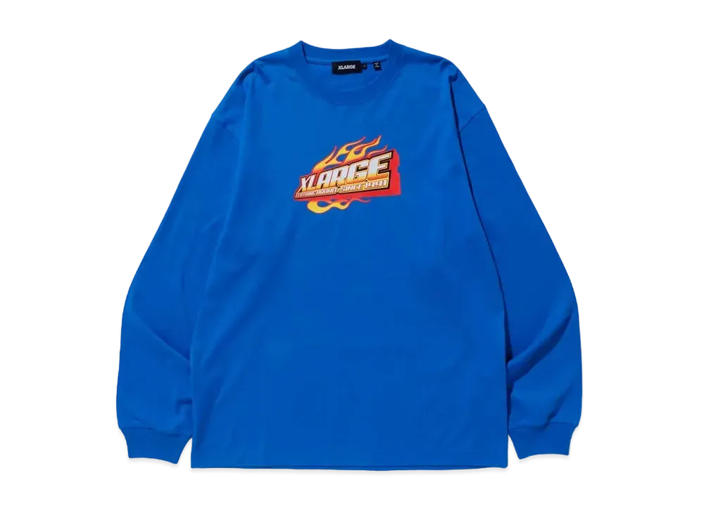 XLARGE HOT ROAD L/S TEE XLARGE "Blue"