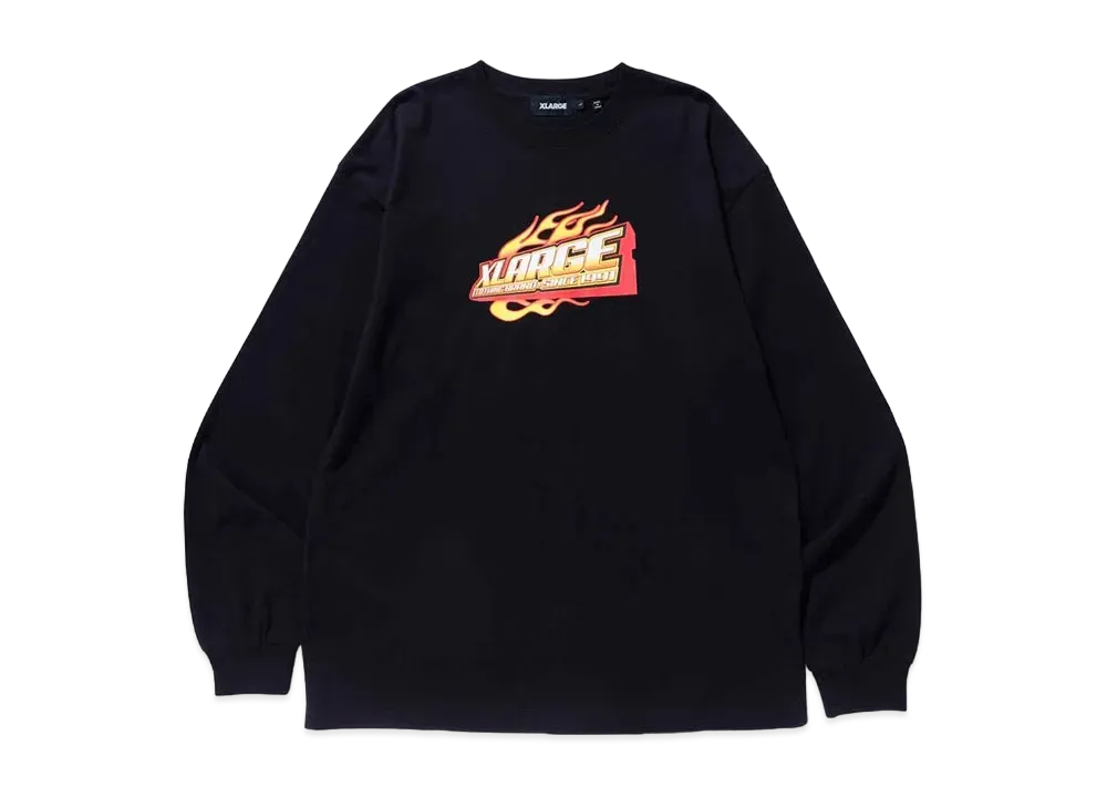 XLARGE HOT ROAD L/S TEE XLARGE "Black"